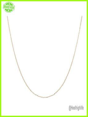 14K Solid Gold Rope Chain Necklace Hypoallergenic 20 Inch Women